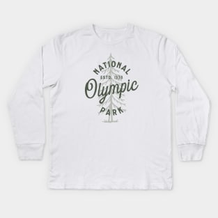 Olympic National Park Kids Long Sleeve T-Shirt